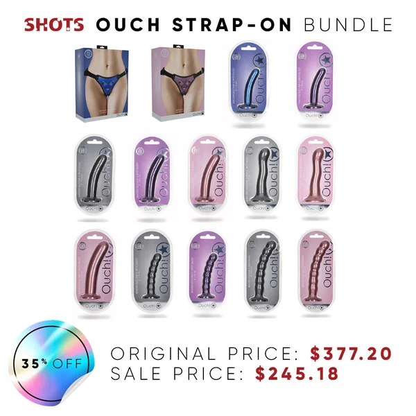 Shots Ouch! Strap-On Combo Prepack