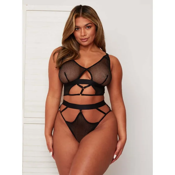 Sierra Bralette & Brief Set : Midnight Black