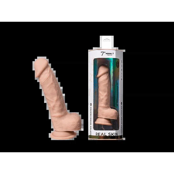 SILEXD Real Skin Memory Silicone Dildo 7″