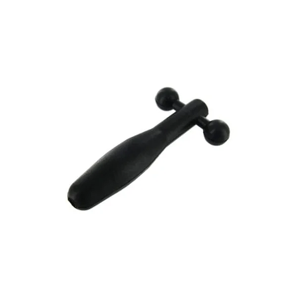 Silicone Cum-Thru Barbell Penis Plug