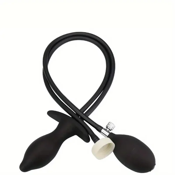 Silicone Inflatable Anal Plug Anal Enema Cleaner Anal Dilator Sex Toy