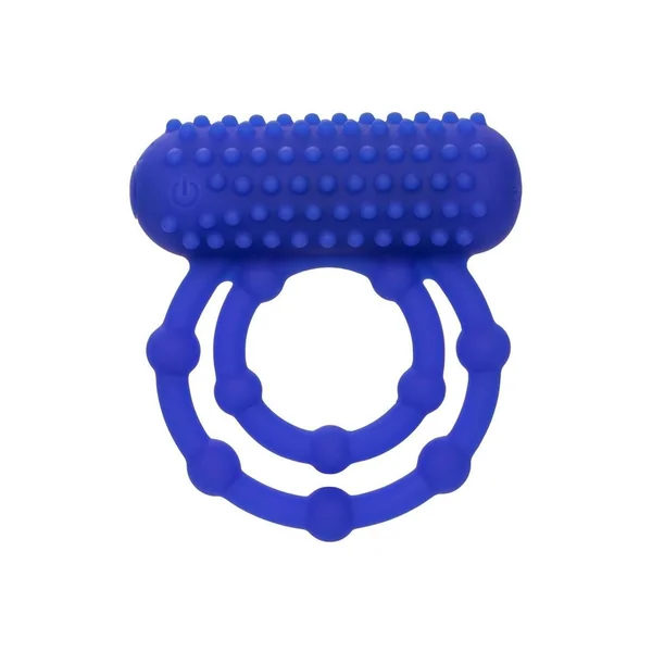Silicone Rechargeable 10 Bead Maximus Couples Ring – Blue