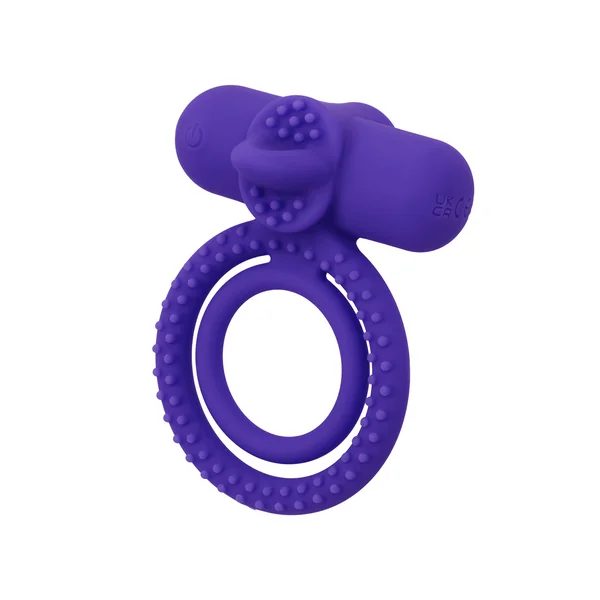 Silicone Rechargeable Dual Climaxer Vibrating Ring