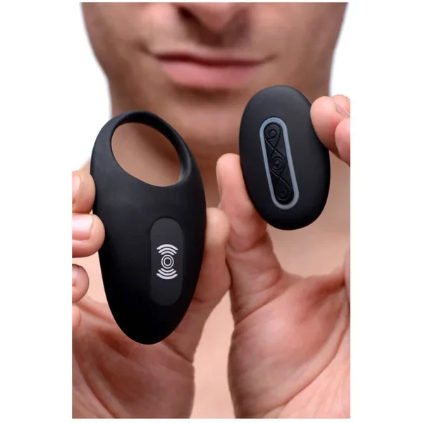 Silicone Vibrating Cock Ring with Remote Control