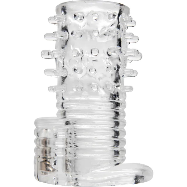 Size Matters Clear sensations vibrating Textured Erection Sleeve TPR Clear