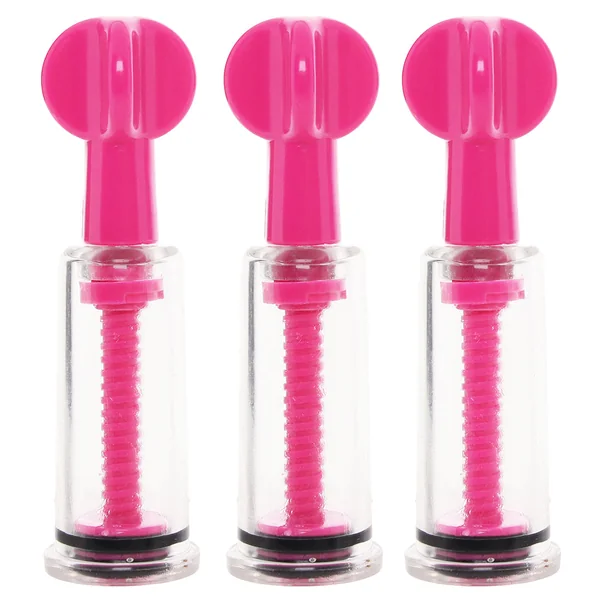 Size Matters MAXtwist Clit & Nipple Sucker Set in Pink