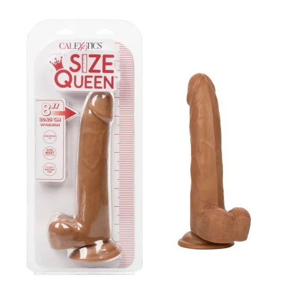 Size Queen 8in Brown