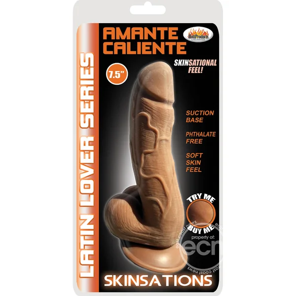 Skinsations Amante Caliente 7.5in - Caramel