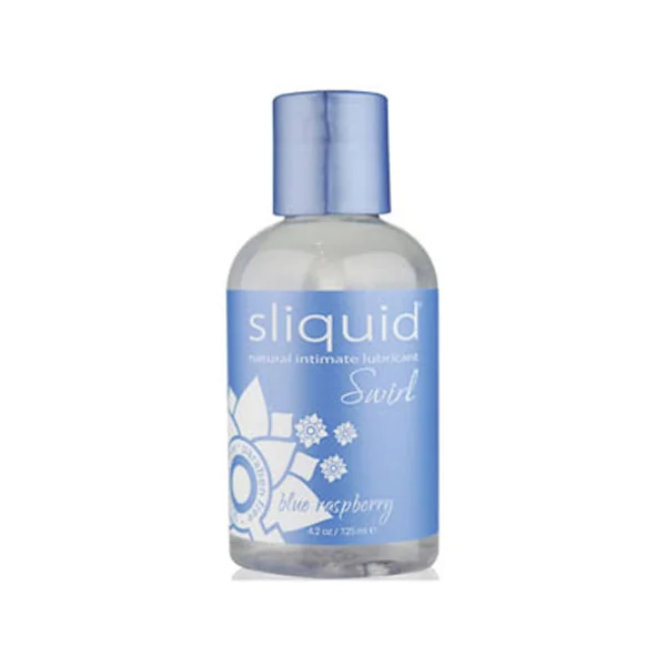 Sliquid Naturals Swirl Blue Raspberry Flavored Lubricant 4.2 oz