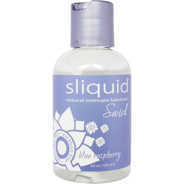 Sliquid Naturals Swirl Water Based Lubricant Blue Raspberry 4.2oz