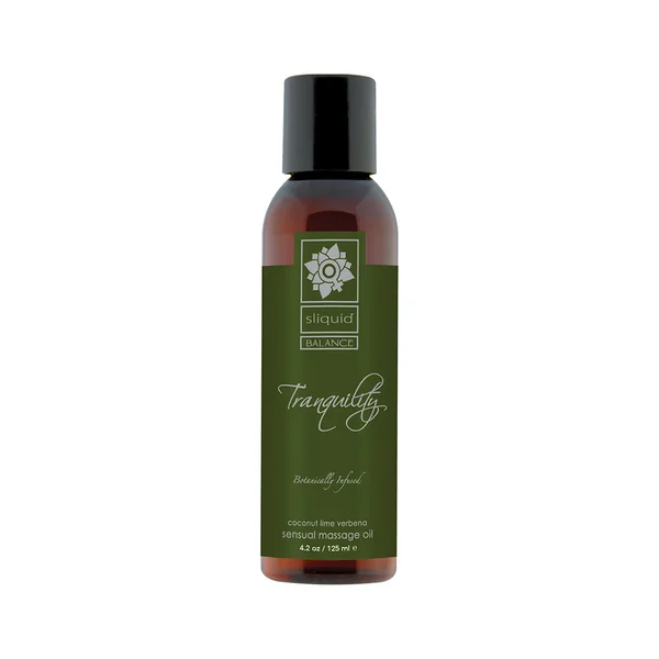 Sliquid Organics Balance Massage Oil Tranquility (Coconut Lime) 4.2oz