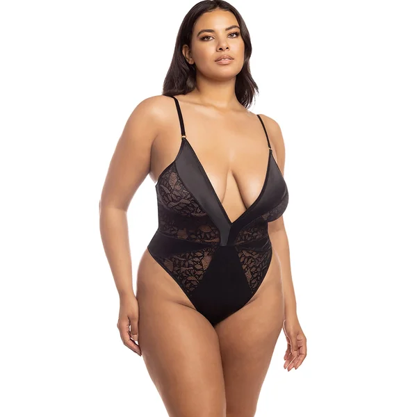 Soft Cup Teddy With Stretch Satin Inserts