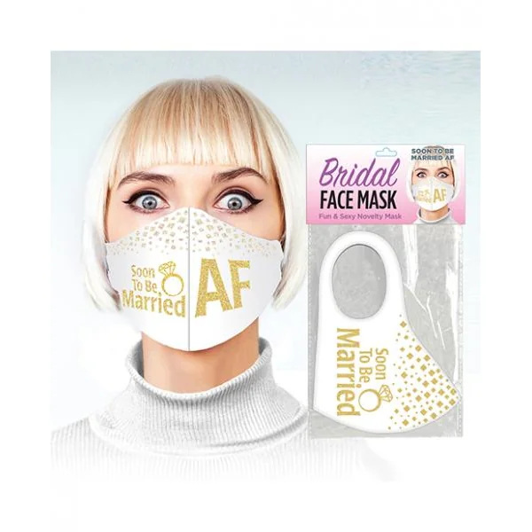 Soon To Be Married Af Glitter Mask