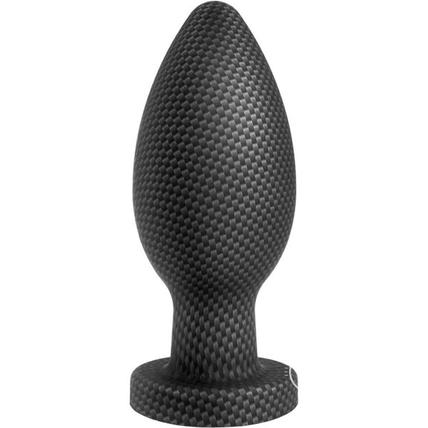 Spark Silicone Butt Plug - Large - Carbon Fiber
