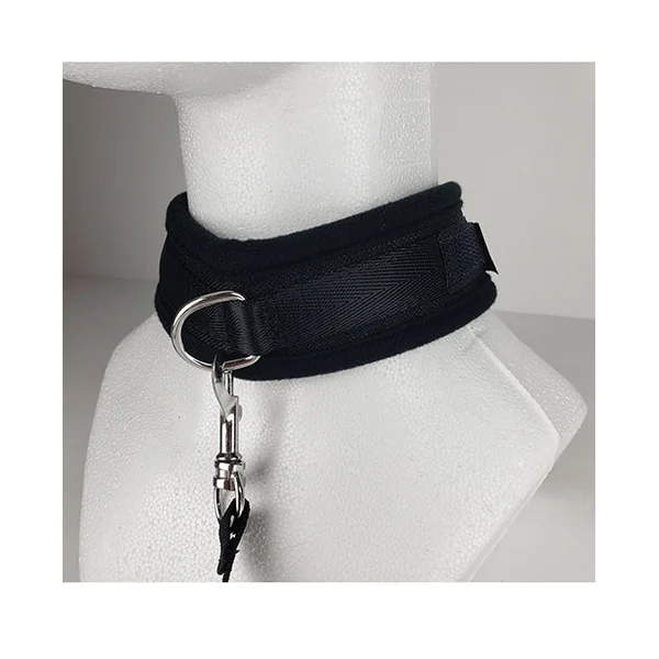 Spartacus Collar & Leash - Neoprene Black