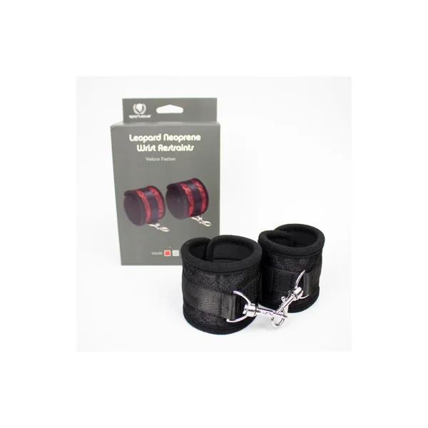 Spartacus Neoprene Wrist Restraints, Black