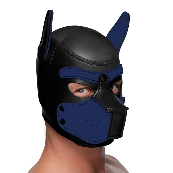 Spike Neoprene Puppy Hood – Blue