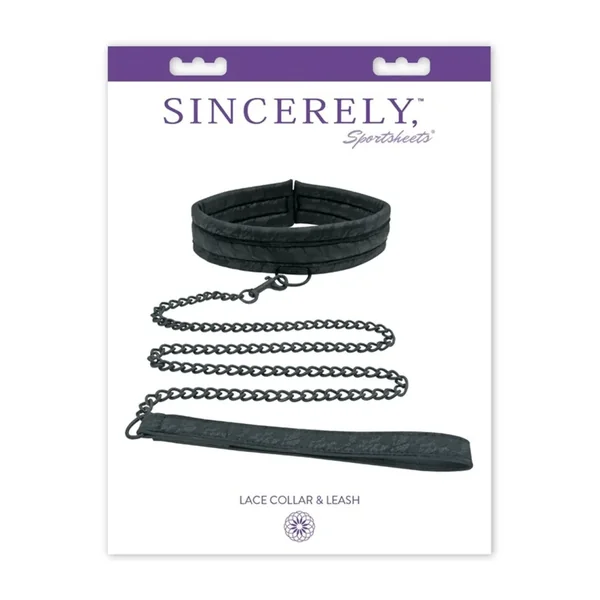Sportsheets Sincerely Lace Collar and Leash Set
