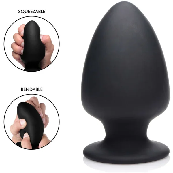 Squeezable Silicone Anal Plug – Large