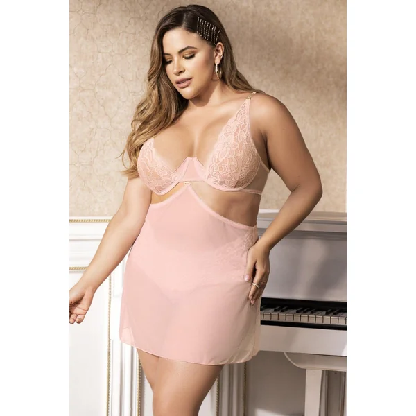 SS-Plus Size Convertible Babydoll and 3 Piece Set