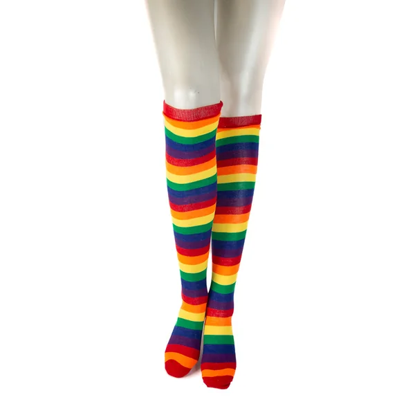 Stag Shop - Rainbow Over The Knee Socks - Rainbow