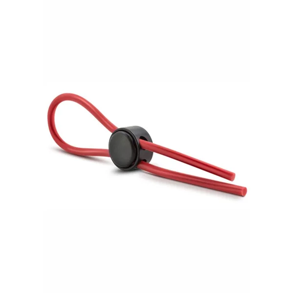Stay Hard Silicone Loop Cock Ring Red Adjustable