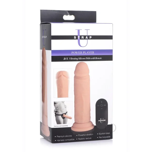 Strap U Power Player Suction Cup Dildo Light