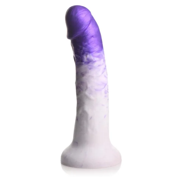 Strap U Real Swirl Realistic Silicone Dildo – Purple