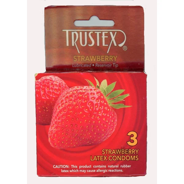 Strawberry Trustex Condom 3`s