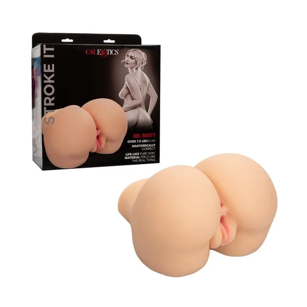 Stroke It BBL Booty Ivory Life-Like Realistic Pleasure Sleeve Over 7.5 Pounds Pure Skin Material