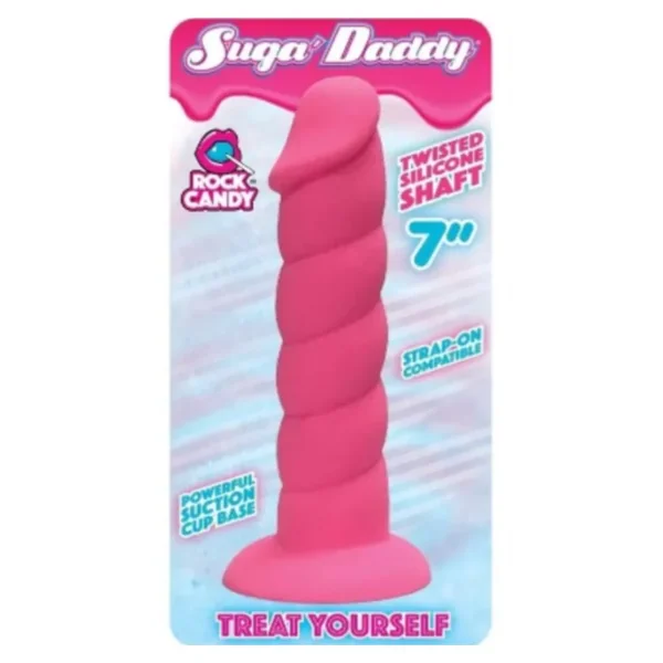 Suga’ Daddy Silicone Dildo – 7 inch (Pink)