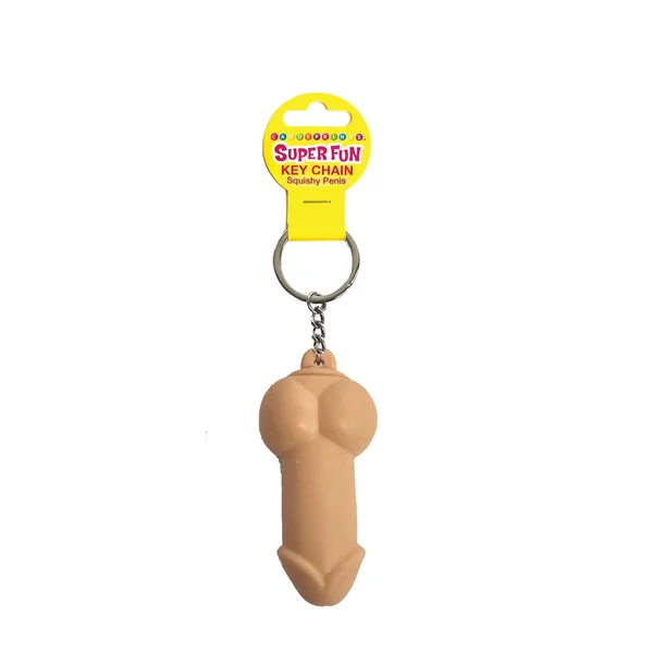 Super Fun Key Chain, Squishy Penis - Sold in 6pk