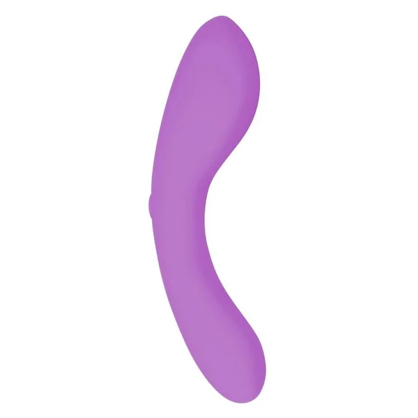 Swan Mini Swan Wand Rechargeable Silicone Glow in the Dark Massager – Purple