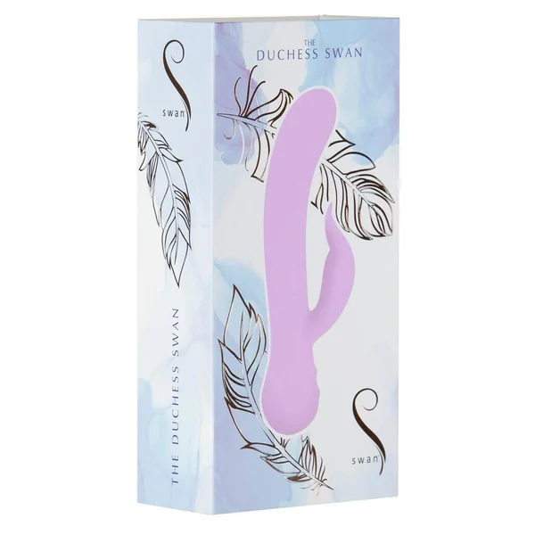 Swan The Dechess Swan Special Edition Silicone USB Rechargeable Dual Vibe Waterproof Purple