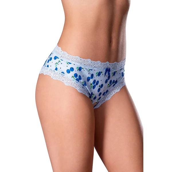 SWEET TREATS CROTCHLESS BOY SHORT & LUBE BLUEBERRY MEDIUM