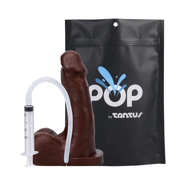 Tantus POP n'' Play Squirting Packer Espresso (Bag)
