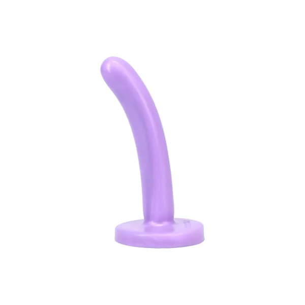 Tantus Silk Small Dildo, 4.25 Inch Insertable, 0.8 Inch Max Width, Lavender