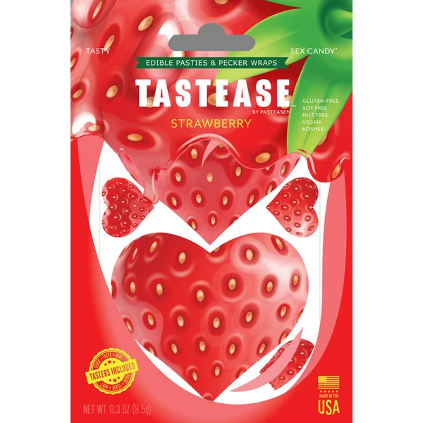 Tastease Strawberry Candy Edible Pasties & Pecker Wraps