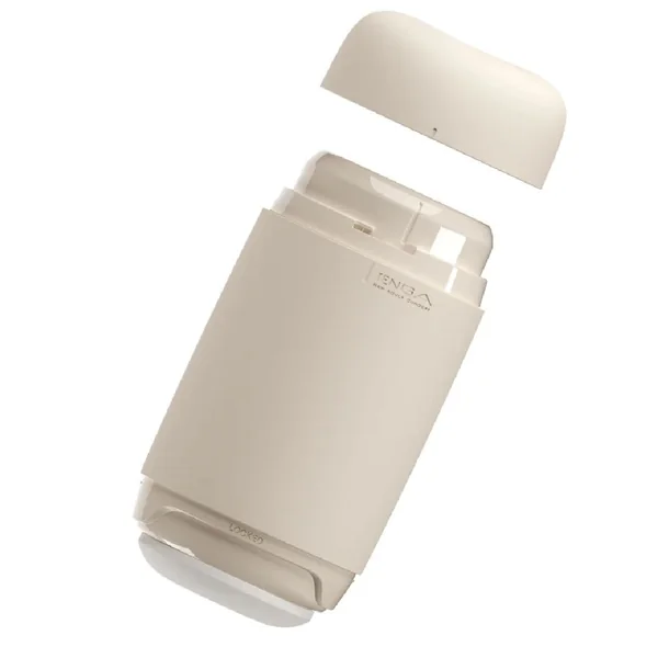 Tenga Puffy Discreet Ultra Soft Wavy Masturbator - Latte Brown