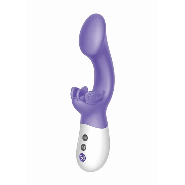 The Come Hither G-Kiss Butterfly Silicone Rechargeable Rabbit Vibrator