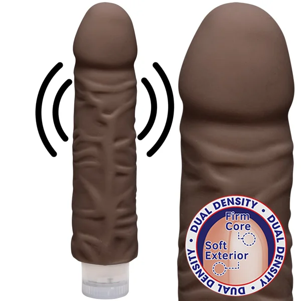 The D Shakin D Dual Density Ultraskyn Realistic Vibrating Dildo