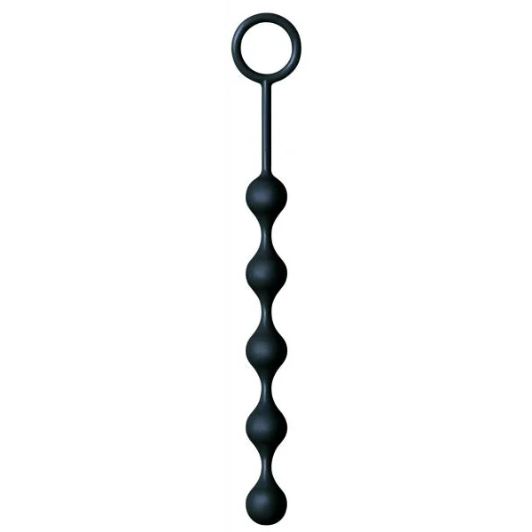 The Nines S Drops Silicone Anal Beads Black