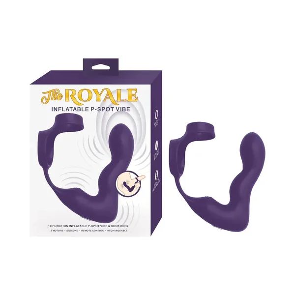 The Royale Inflatable Prostate Vibrator P-Spot Vibe Purple