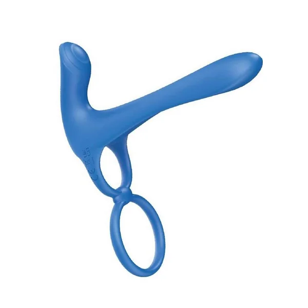 The Royale Ultimate Lover Silicone Rechargeable Cock Ring – Blue