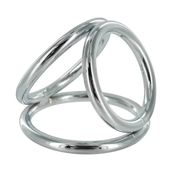 The Triad Chamber Metal Cock and Ball Ring CBT Toy - Large
