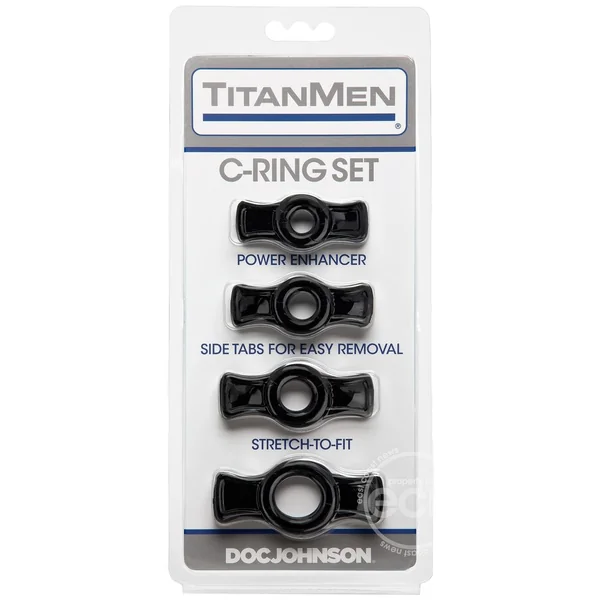 TitanMen C-Rings with Side Tabs 4-Piece Set