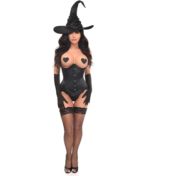 Top Drawer 3 PC Pin-Up Witch Corset Costume