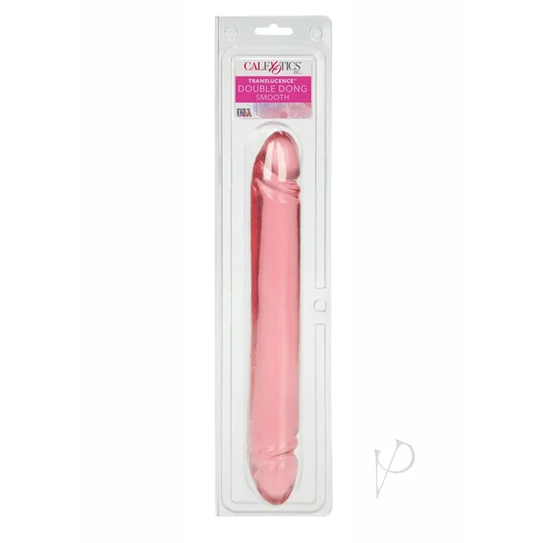 TRANSLUCENCE Realstic Double Ended Dildo 12 INCH PINK