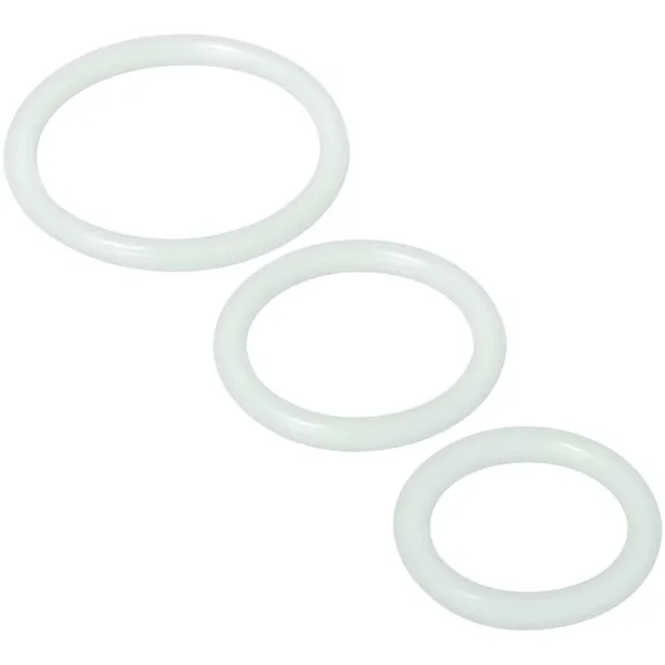 Trinity Silicone Cock Rings Clear