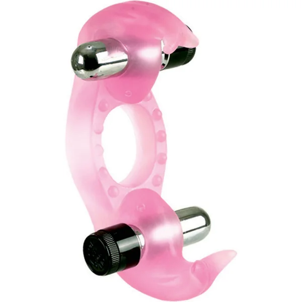 Triple Orgasms Erection Enhancer With Dual Micro Stimulators Pink